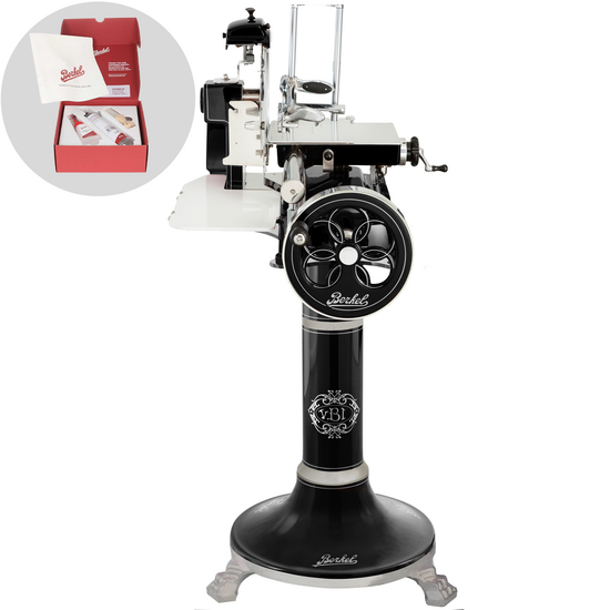 Berkel B3 Nero - Affettatrice a volano con piedistallo - Lama in acciaio al cromo da 300 mm