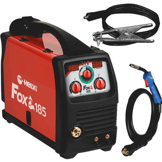 Helvi Fox  185 Flex-Line -  Saldatrice Inverter Multiprocesso (MIG-MAG/MMA/TIG LIFT), corrente continua (DC), MultiTensione PFC - NO GAS