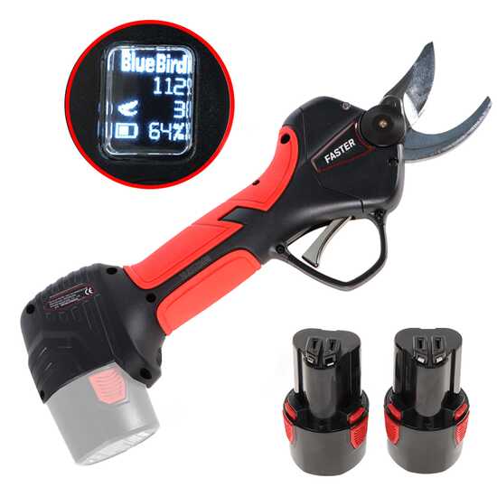 Blue Bird PS 23-25 Faster - Forbice elettrica da potatura - 2x 12.6V 2,5 Ah