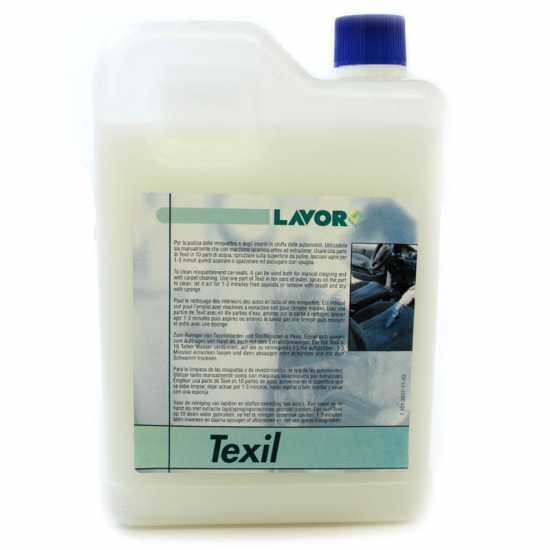 Detergente Lavor Texil 2 lt, per moquette, stoffa, divani, sedili, poltrone, etc