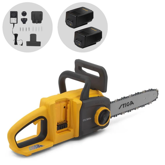 Stiga CS 300e Kit - Elettrosega a batteria 2 x 20V 4Ah - Lama da 30cm