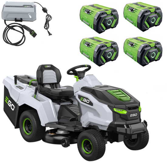 PROMO EGO TR 3801 E - B - Trattorino tagliaerba a batteria con cesto - 56V - 40Ah