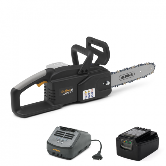 Alpina AC 20 Li Kit - Elettrosega a batteria 20V 4Ah - Lama da 25cm