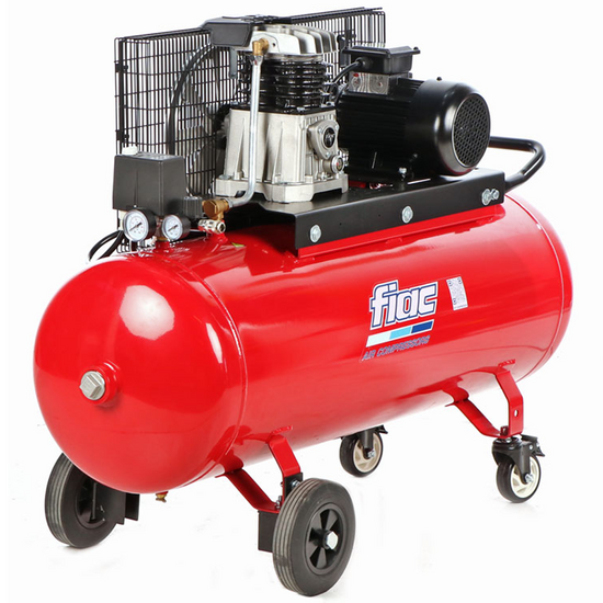 FIAC AB 150/348 - Compressore aria elettrico trifase a cinghia - Motore 3 HP - 150 lt