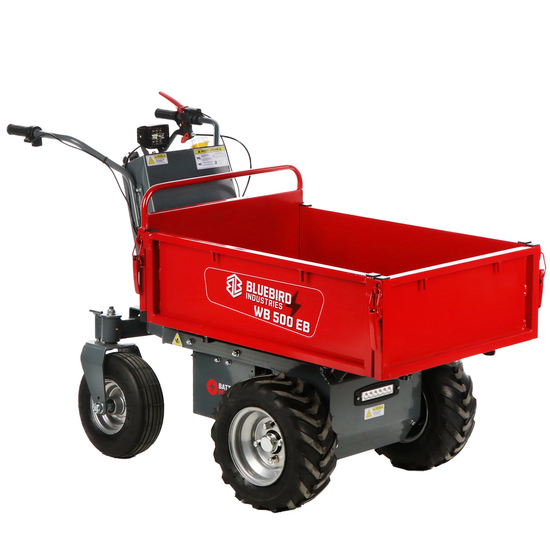 Blue Bird WB 500EB - Carriola a batteria 48V 32Ah con cassone estendibile