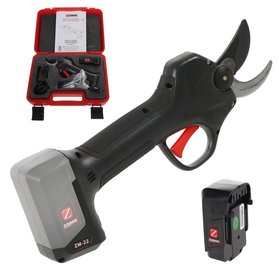 Zanon ZM 22 - Forbice elettrica da potatura - 7,2V 2,5Ah - Diametro di taglio 22mm