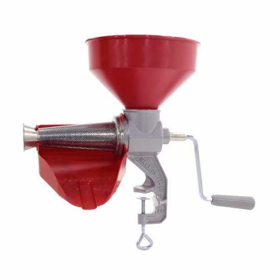 Reber 8602 N - Passapomodoro Manuale N.3 - Imbuto e Sgocciolatoio in Plastica