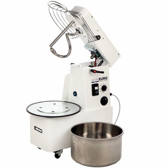Impastatrice a spirale sollevabile Mixer 1500 H2O Deluxe - Da 12 Kg trifase 2 velocit&agrave; ad alta idratazione
