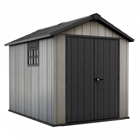 Keter Oakland 759 - Casetta da giardino - Con porta a doppia anta e finestra - 229x287x242 cm