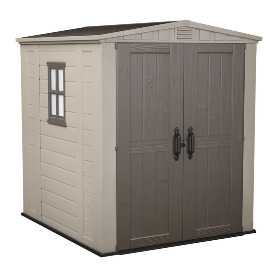 Keter Factor beige - Casetta da giardino - Con finestra laterale - 178x195.5x208 cm