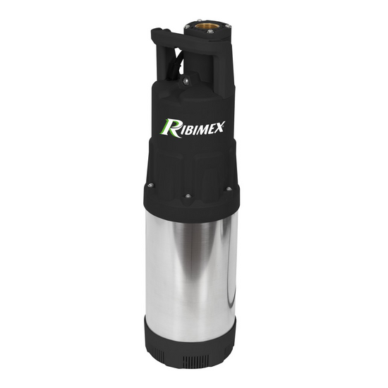 Ribimex PRPVC1201AUTO - Pompa sommersa per pozzi automatica - 1200 W - Acque chiare