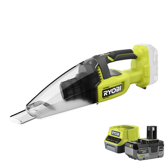 Ryobi RHV18-0 - Aspiratore portatile a batteria - 18V - 4 Ah