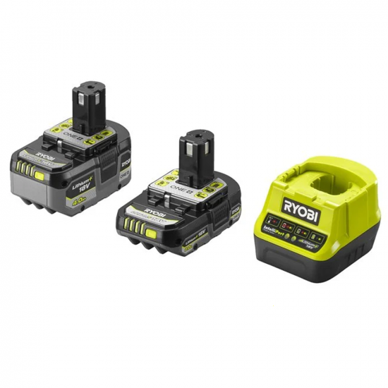 Ryobi RC18120-242X - Batterie al litio 18V 2Ah/4Ah + caricabatterie