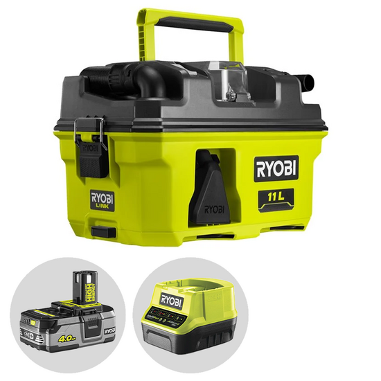 Ryobi RV1811-0 - Aspiratore solidi e liquidi portatile a batteria - 18V 4Ah