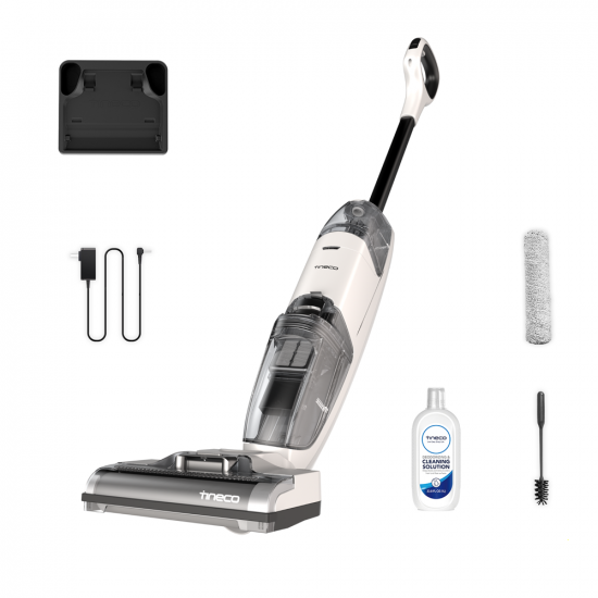 Tineco iFloor 2 Plus - Lavapavimenti a batteria 3 in 1: lava, asciuga e aspira