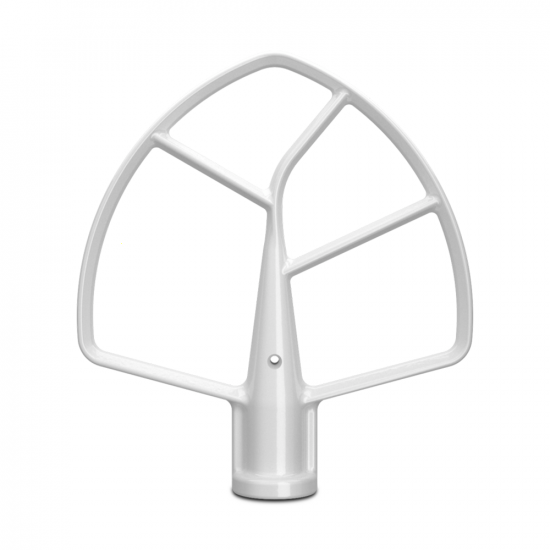 KitchenAid 5KSMBLWF - Frusta piatta rivestita in bianco