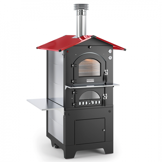 Fontana Rosso - Forno a legna da esterno 80X54 cm