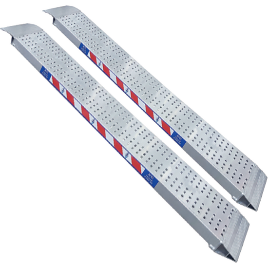 S.T.P. H35/15 - Coppie rampe di carico fisse da 1.5 mt in Alluminio senza bordi - Portata 10 quintali