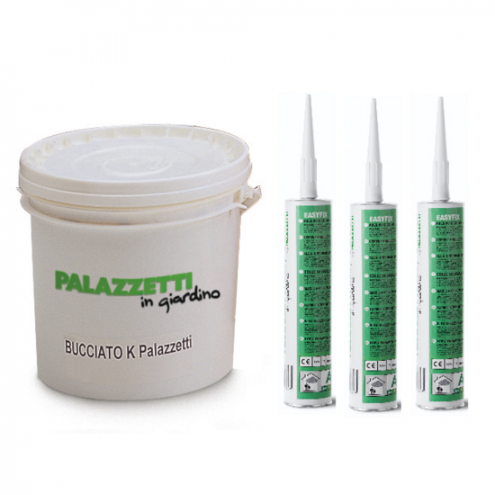 Kit montaggio barbecue Palazzetti - Pittura al quarzo + collante