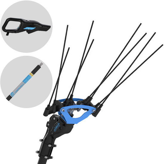 Campagnola Icarus V1 58 - Asta in carbonio da 230 cm -  Abbacchiatore elettrico