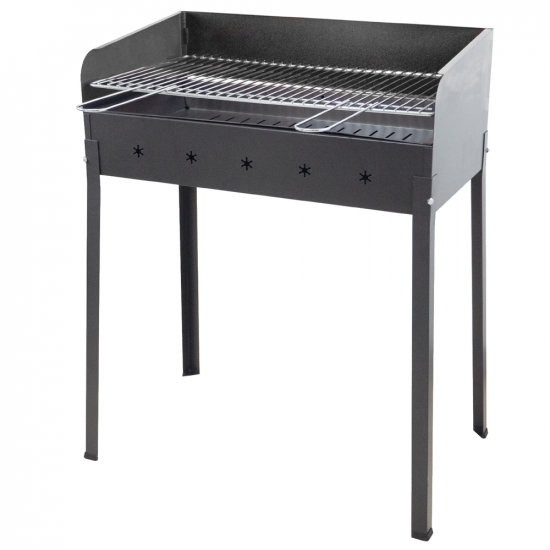 Seven Italy Stella Eco Large - Barbecue in ferro artigianale a carbone - 67,5x37cm
