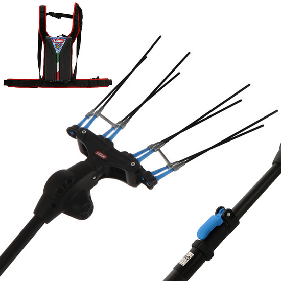 Lisam Thor 36V - Abbacchiatore Elettrico a batteria - Asta Telescopica - 250-350 cm - Batteria 36V 30Ah