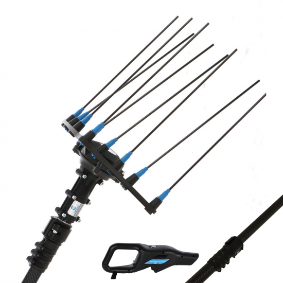 Campagnola Hercules 6 ECO Plug-in - Asta in carbonio da 185-270 cm - Abbacchiatore elettrico a batteria