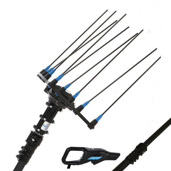 Campagnola Hercules 6 ECO Plug-in - Asta in carbonio da 150-220 cm - Abbacchiatore elettrico a batteria