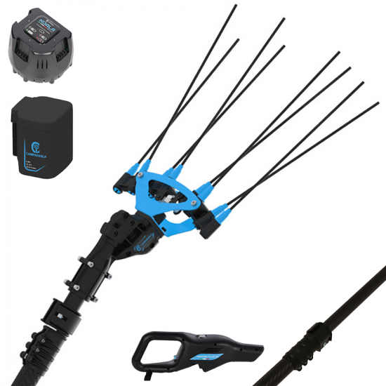 Campagnola Icarus V1 ECO Plug-in - Asta in carbonio da 200 cm  - Abbacchiatore elettrico a batteria- 21V 5Ah