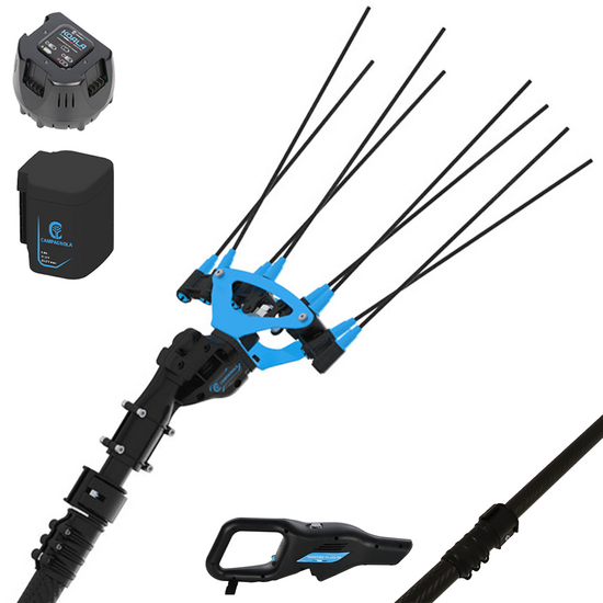 Campagnola Icarus V1 ECO Plug-in - Asta in carbonio da 150-220 cm - Abbacchiatore elettrico a batteria- 21.6V 5Ah
