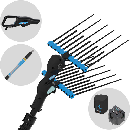 Campagnola Alice STAR ECO Plug-in - Asta in carbonio - 290 cm - Abbacchiatore elettrico- 21.6V 5Ah