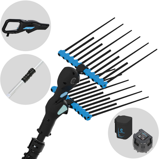 Campagnola Alice STAR ECO Plug-in - Asta in alluminio - 210 - 280 cm - Abbacchiatore elettrico - 21.6V 5Ah