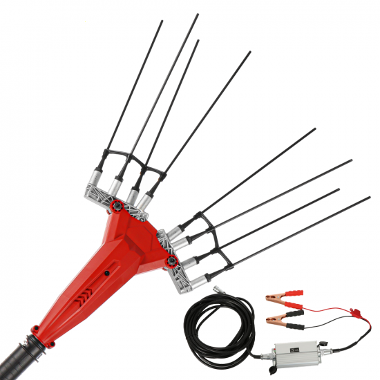 GeoTech Picker 550 TURBO - Abbacchiatore elettrico a batteria - 500W - Asta 230-310 cm