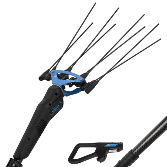Campagnola MASTER PLUG-IN - Asta in Carbonio e alluminio 100-150 cm - Abbacchiatore elettrico a batteria