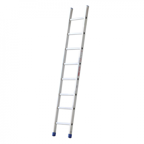 Marchetti A108, 8 gradini, 2.45 m - Scala in alluminio semplice singola - Altezza stimata operativa 3.45 m