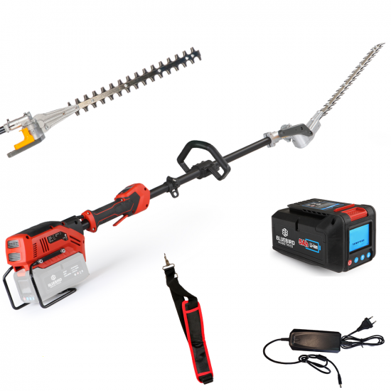 Blue Bird PHT 23-54 - Tagliasiepi a batteria su asta di prolunga - 50,4V/5Ah