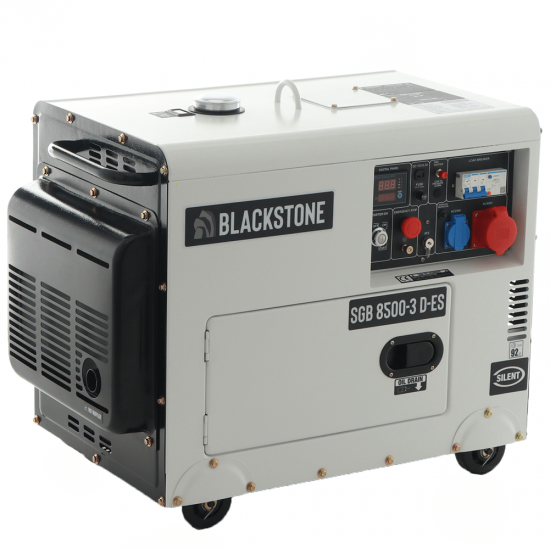 OUTLET - DIFETTI ESTETICI - Blackstone SGB 8500-3 D-ES - Generatore di corrente diesel silenziato con AVR 6.3 kW - Continua 6 kW trifase