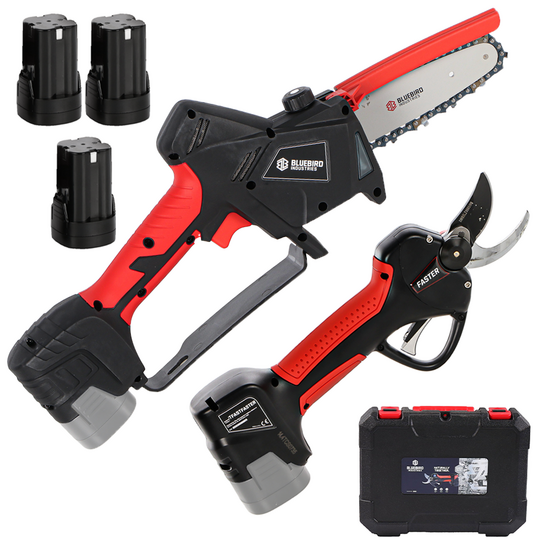 Blue Bird PS23-28+CS23-05A - Kit Forbice + Potatore a batteria - 3x 14.4V 2.5Ah