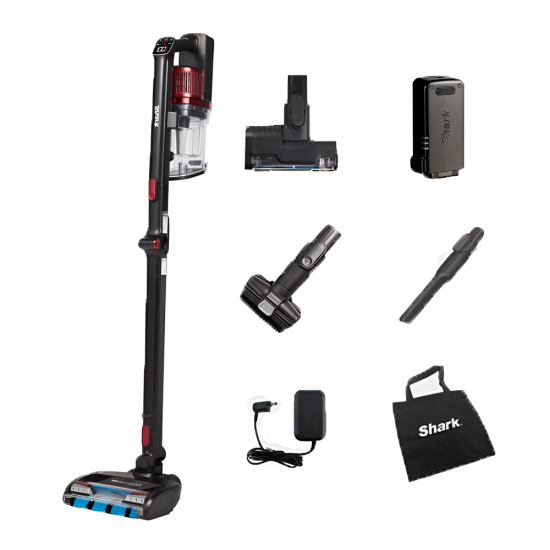 Shark Powerfins IZ300EUT - Aspirapolvere - Scopa elettrica - Batteria da 21.6V 1.9Ah - Con Pet Kit
