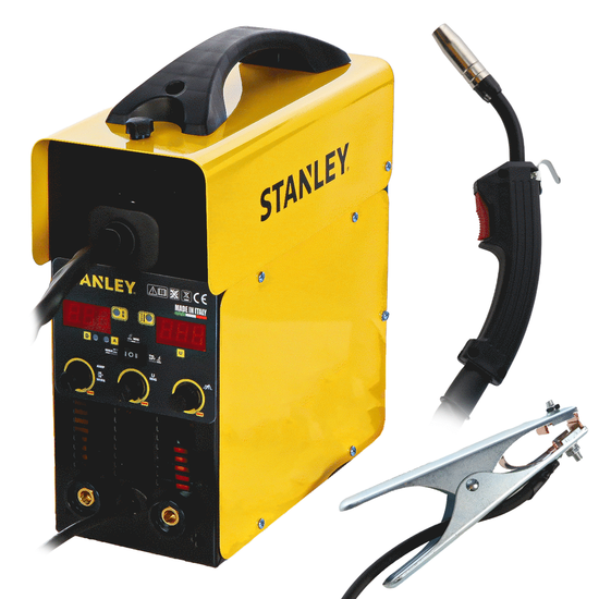 STANLEY MIG 180 - Saldatrice Inverter Multiprocesso - MIG/MMA/TIG LIFT - GAS/NO GAS