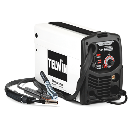 Telwin Bimax 150i Synergic - Saldatrice Inverter Multiprocesso (MIG-MAG/FLUX/MMA), corrente continua (DC)