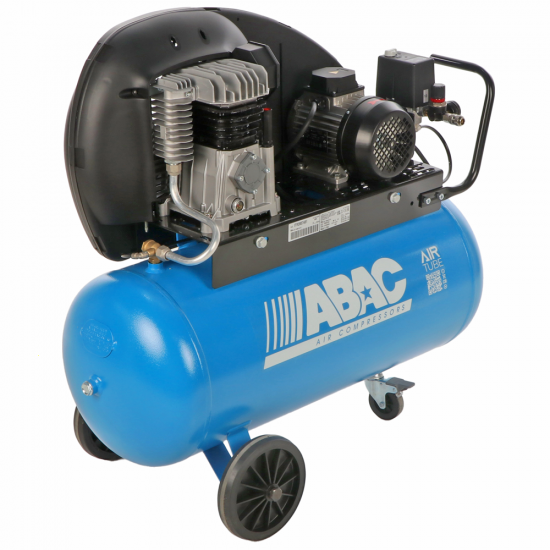 OUTLET - SENZA IMBALLO ORIGINALE - Abac EXT A29B 90 CT3 - Compressore aria trifase a cinghia - 90 lt aria compressa
