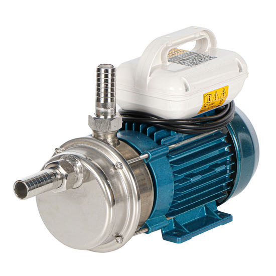 Tellarini ALM 25 - Pompa elettrica da travaso per olio in acciaio inox - Raccordi in INOX dritti - Monofase - 230V - Scegli i tuoi raccordi!