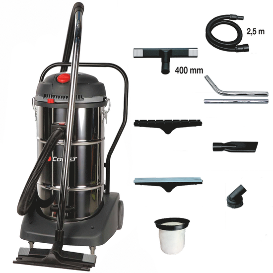 Comet CVP 365 XB - Bidone aspiratutto - 65 lt - Polvere e liquidi - Inox - Fusto asportabile
