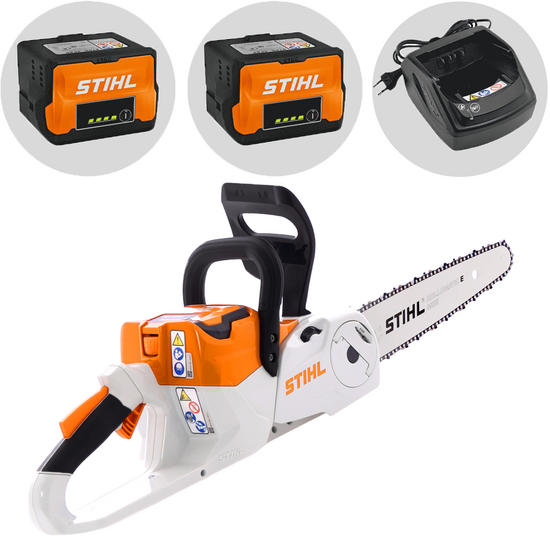 STIHL MSA 60 C-B Set - Elettrosega da taglio - 2 batterie AK 20 - 36V 4Ah - Barra carving da 30 cm