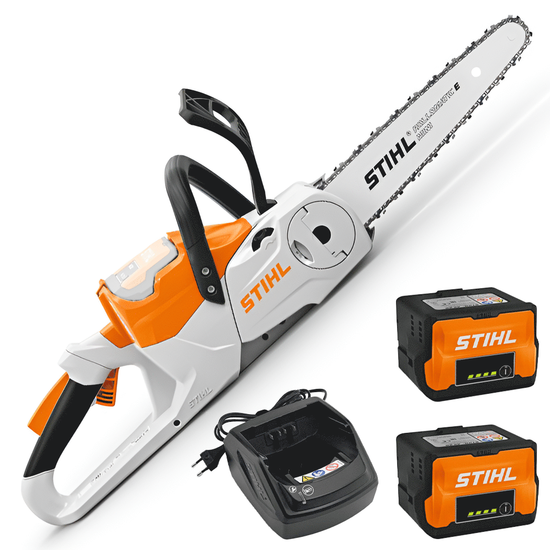 STIHL MSA 70 C-B Set - Elettrosega a batteria da taglio - Barra carving da 30 cm - 2x 36V 5Ah