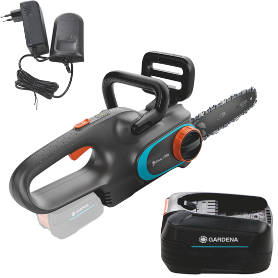 Gardena PowerSaw 250/18V - Elettrosega a batteria 18V 4Ah - Lama da 25 cm