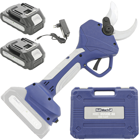 BullMach DIVIANE 40 - Forbice elettrica a batteria - 2x21V 2Ah - Diametro di taglio 40mm