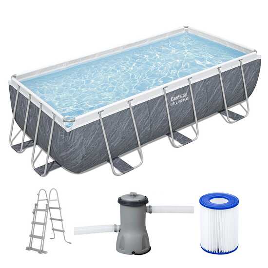 Bestway Steel Pro Max 56721 - 404x201x100 cm - Piscina fuori terra per 5-6 Persone