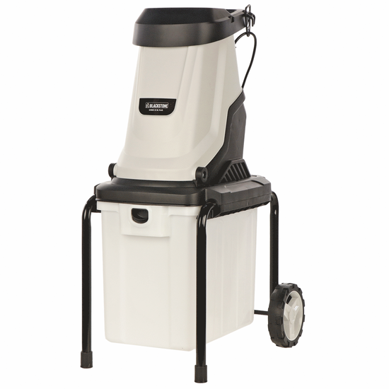 BlackStone SHRED 45 BL PLUS - Biotrituratore elettrico - Coltelli reversibili - Cesto di raccolta